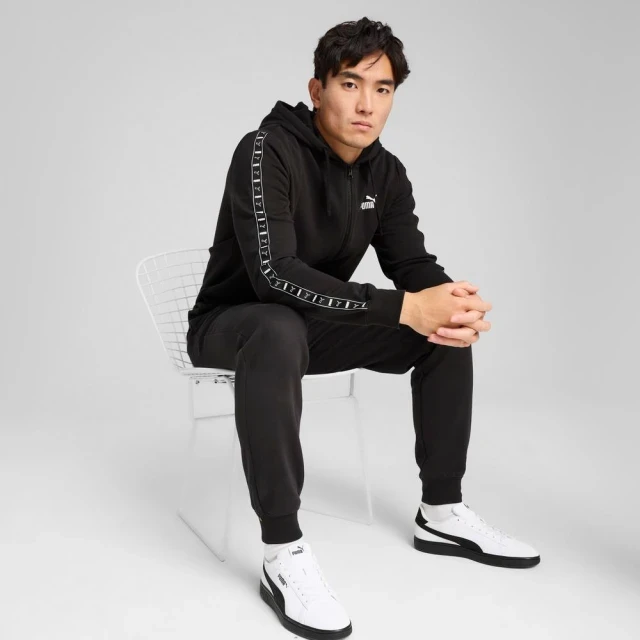 Кофта чоловіча Puma Ess Tape Full-Zip Hoodie (68467801) — фото 4