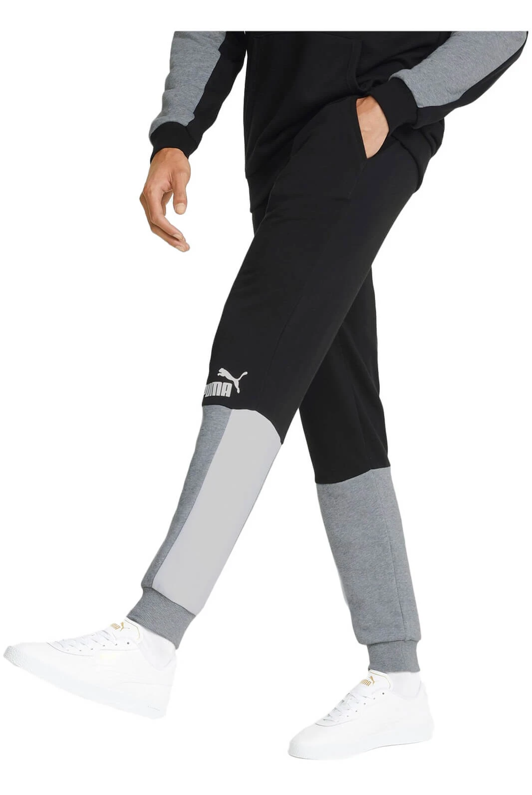 Брюки чоловічі Puma Ess+ Block Black/Grey (848007-01) — фото 4