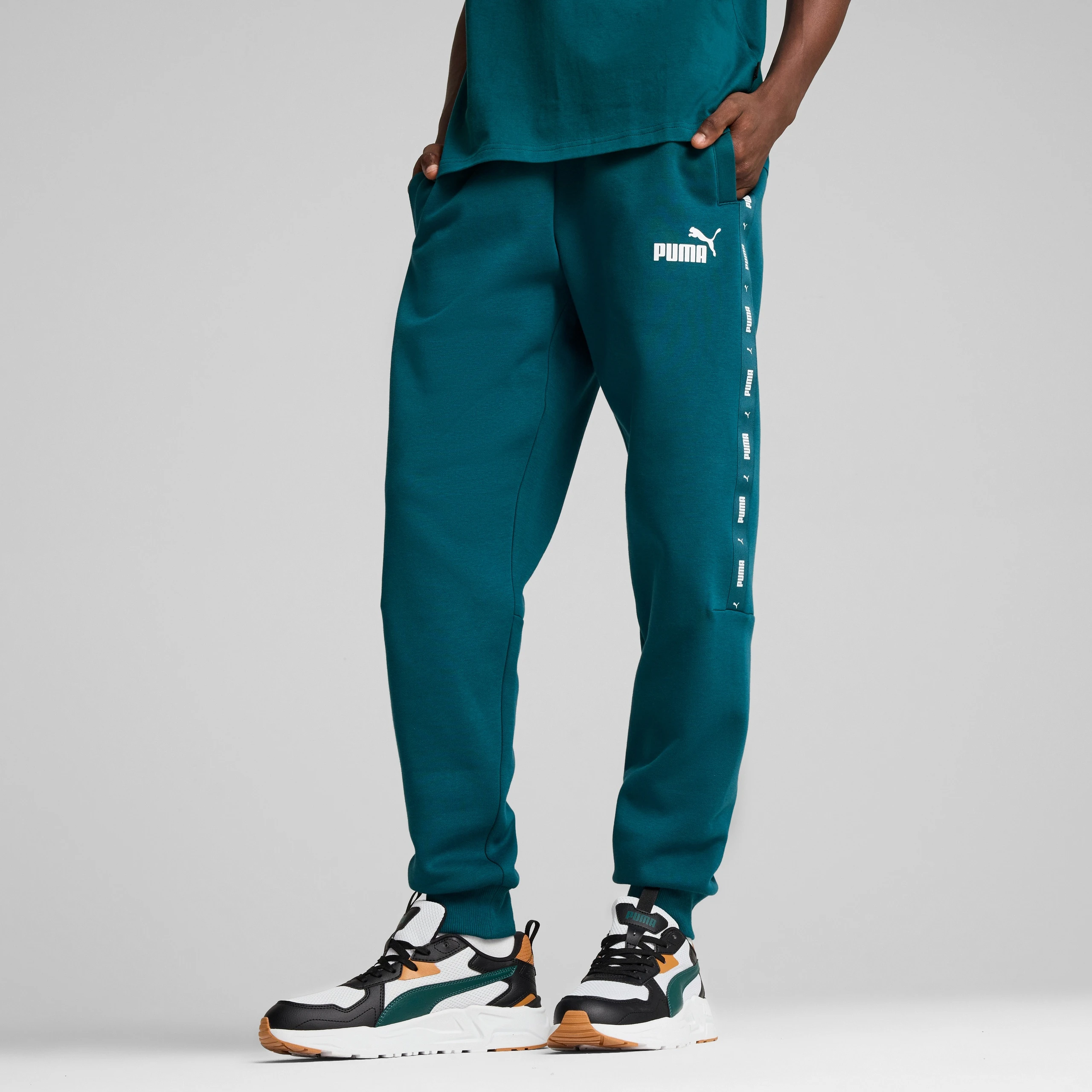Брюки чоловічі Puma Essential Tape Turquoise (849042-08) — фото 1