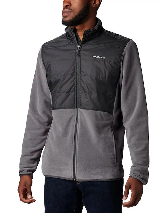 Кофта чоловіча Columbia Basin Butte Fleece Full Zip Omni Heat Grey (AO0241-023) — фото 1