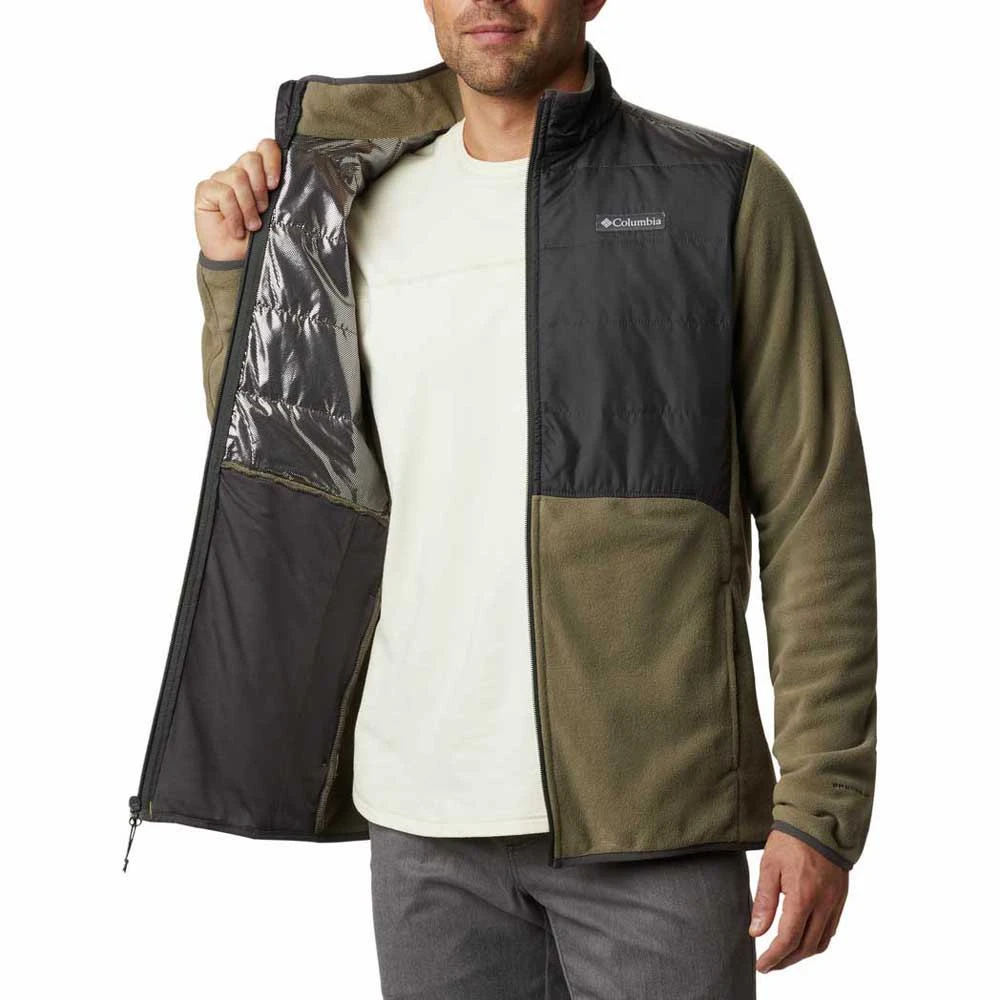 Кофта чоловіча Columbia Jacket Basin Butte Fleece Full Zip Olive/Grey (AO0241-397) — фото 1