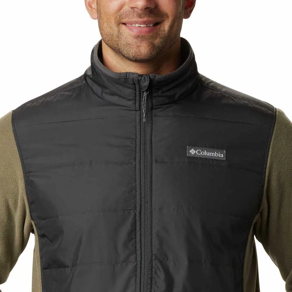 Кофта чоловіча Columbia Jacket Basin Butte Fleece Full Zip Olive/Grey (AO0241-397) — фото 3