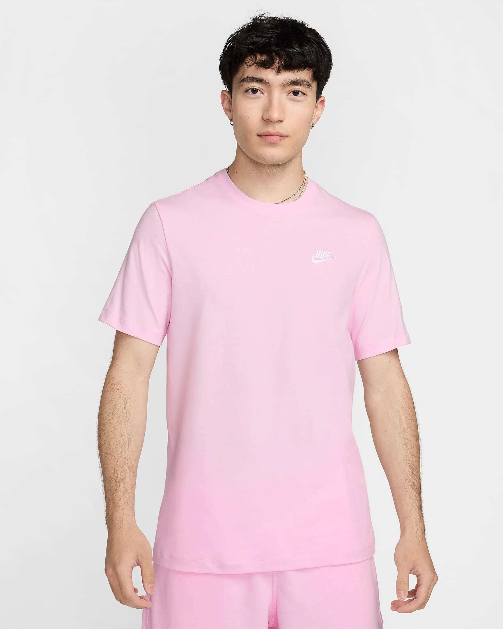 Футболка чоловіча Nike T-Shirt Sportswear Club Pink (AR4997-667) — фото 1