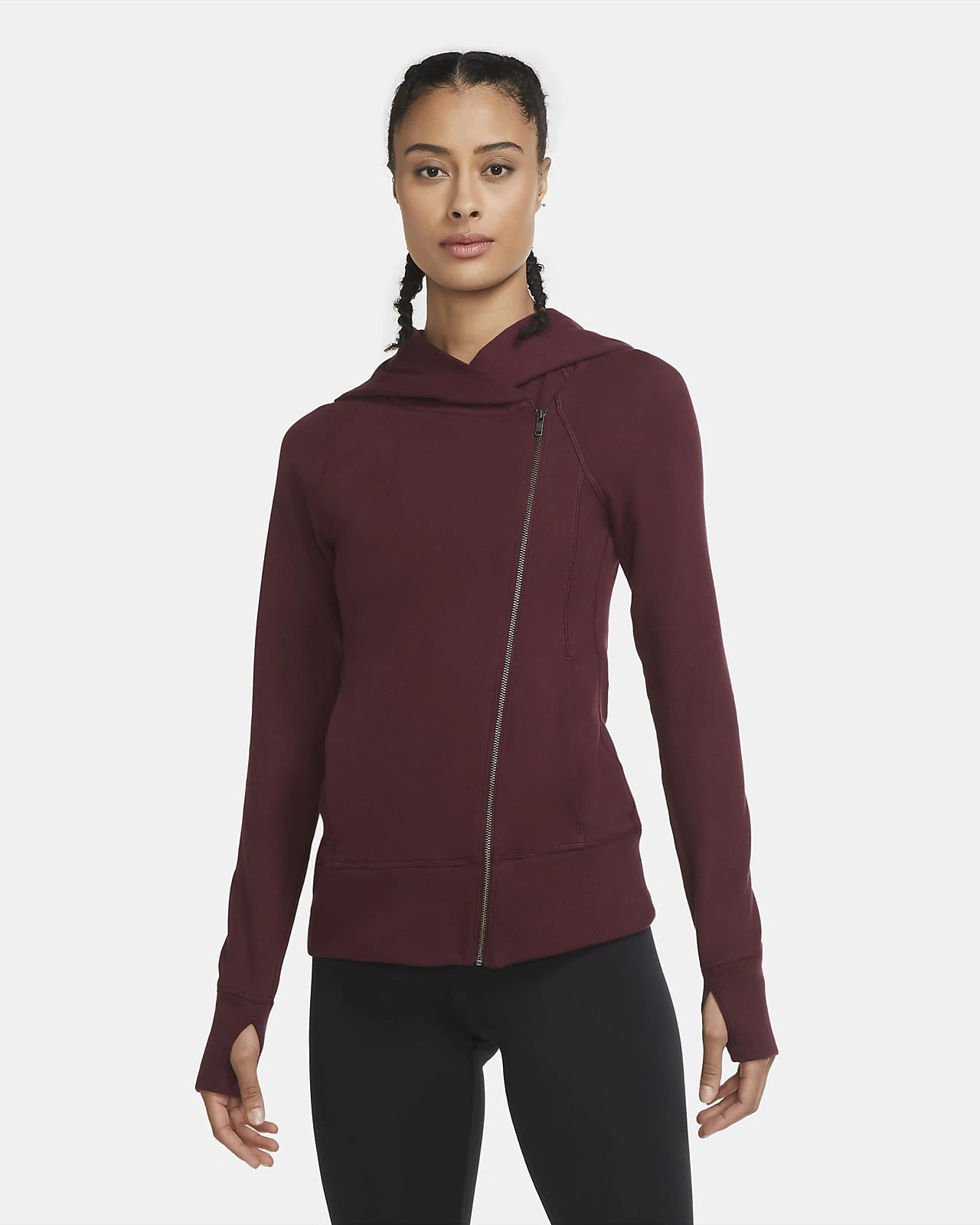 Кофта жіночі Nike Yoga Bordo (CU5321-681) — фото 1