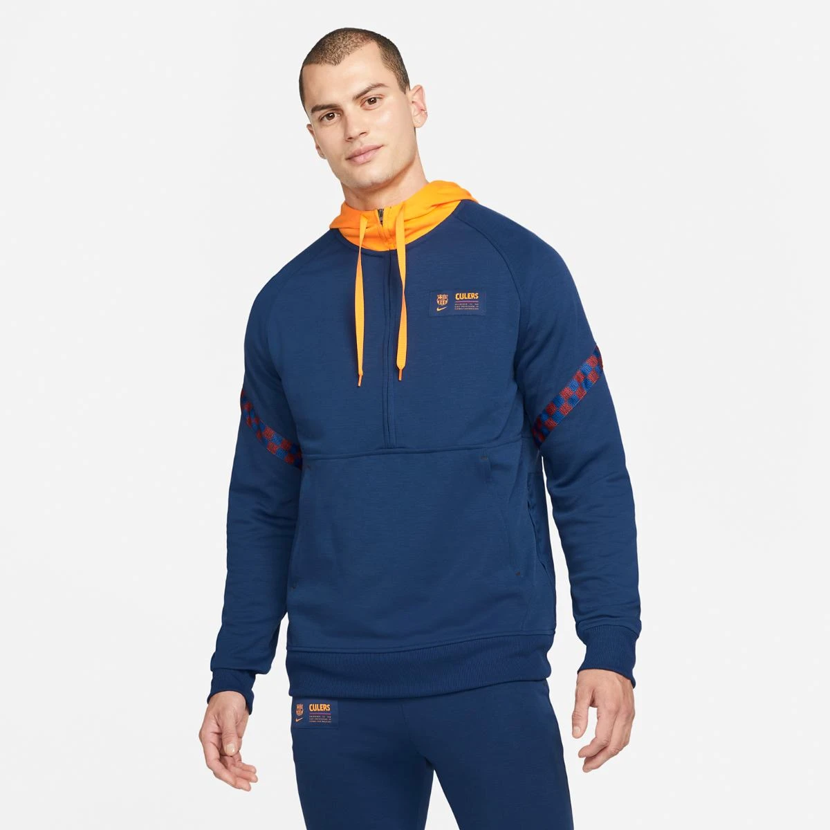 Кофта чоловіча Nike Fc Barcelona Travel Blue (DB7834-492) — фото 1