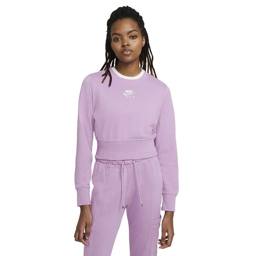Кофта жіночі Nike Air Crew Fleece Violet (DC5296-591) — фото 1