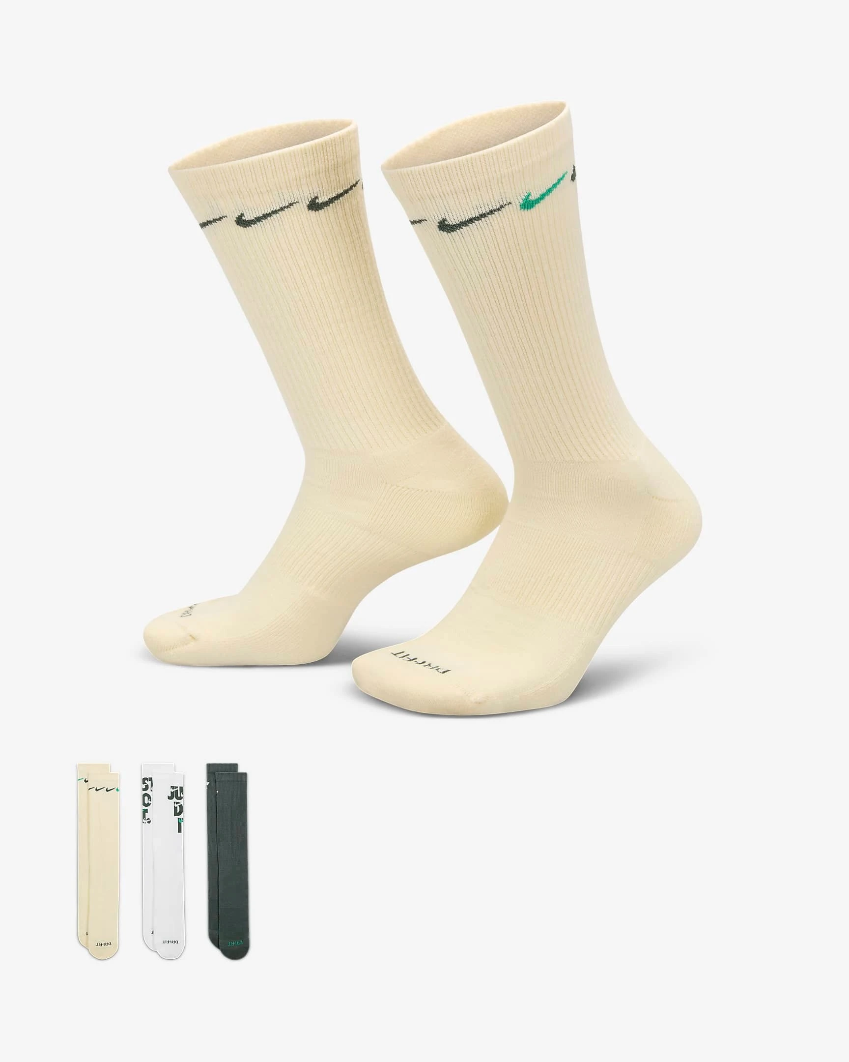 Шкарпетки Nike U Nk Everyday Plus Cush Crew (DH3822-901) — фото 1
