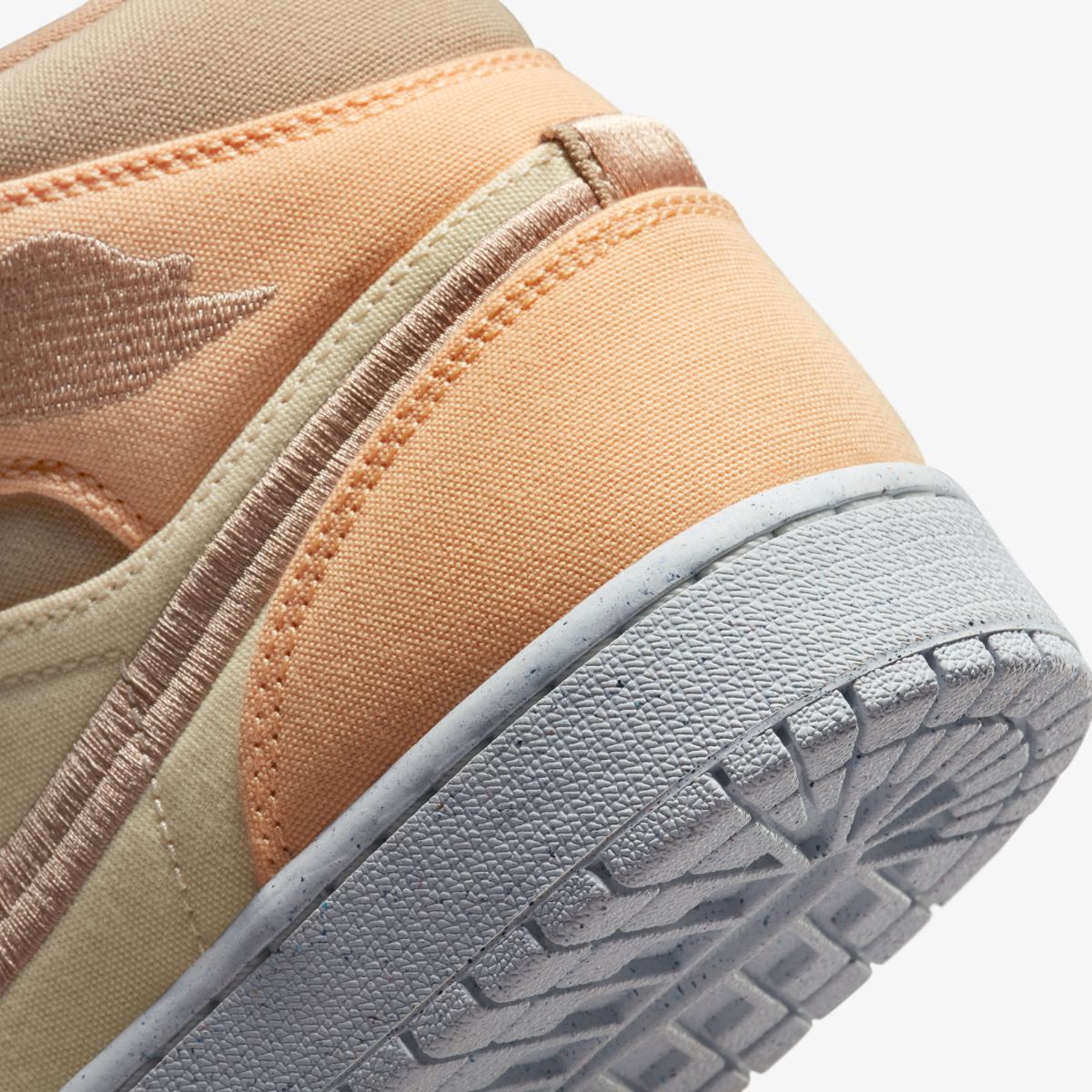 Кросівки жіночі Wmns Air Jordan 1 Mid SE 'Muslin Canvas' — фото 9