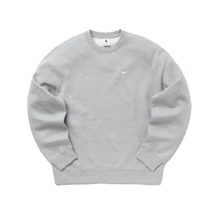 Кофта чоловіча Nike Nrg Solo Swoosh Crewneck Dark Grey Heather (DX1361-063) — фото 1