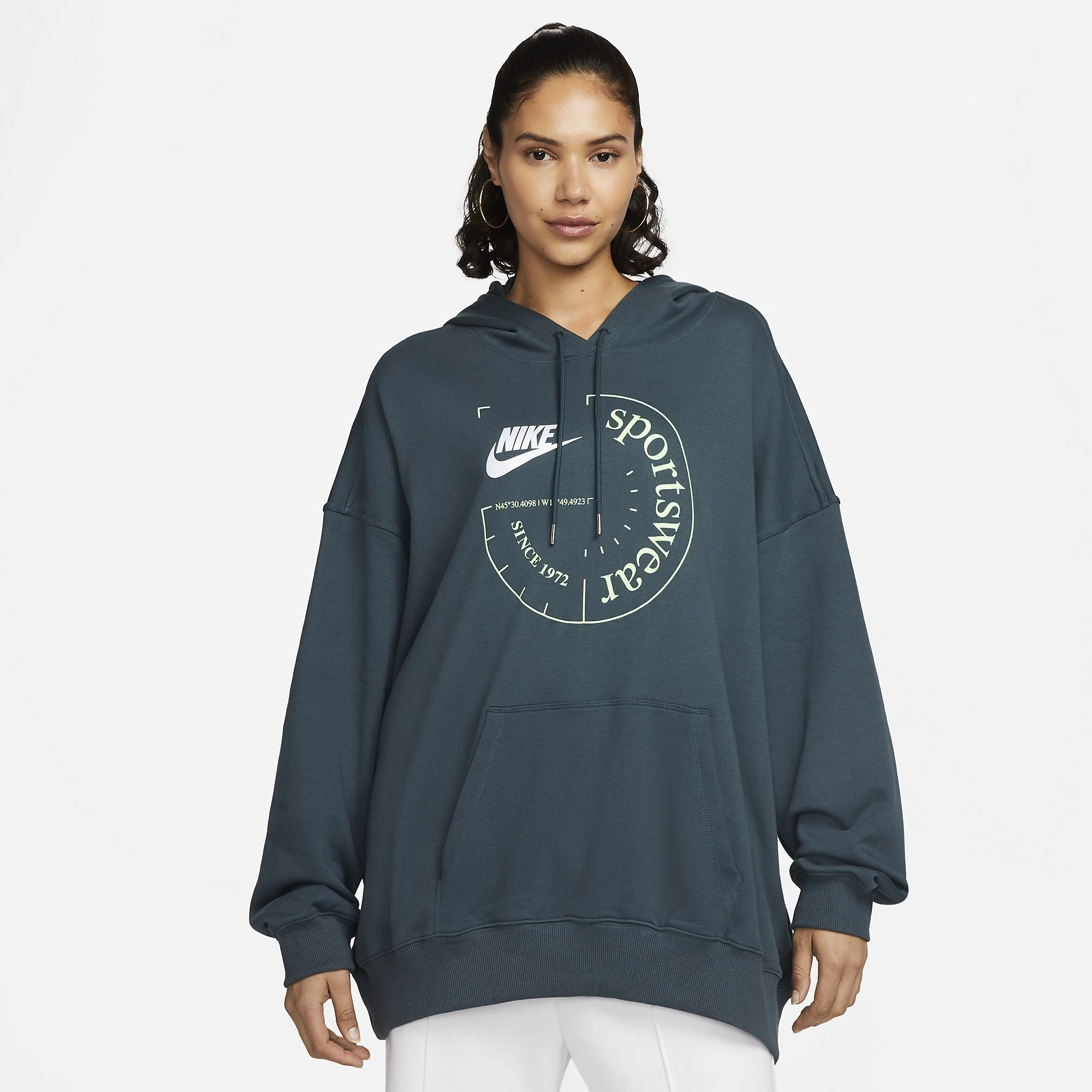 Кофта жіночі Nike W Nsw Ft Os Fleece Po Hoodie Spu (FN7695-328) — фото 1