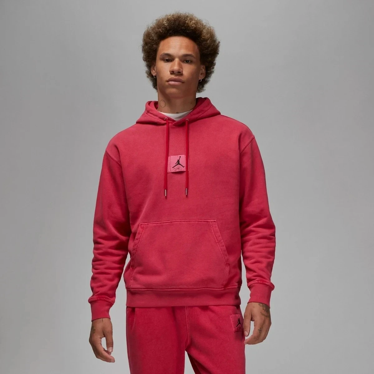 Кофта чоловіча Jordan Essential Statement Wash Hoodie Red (FV7290-619) — фото 1