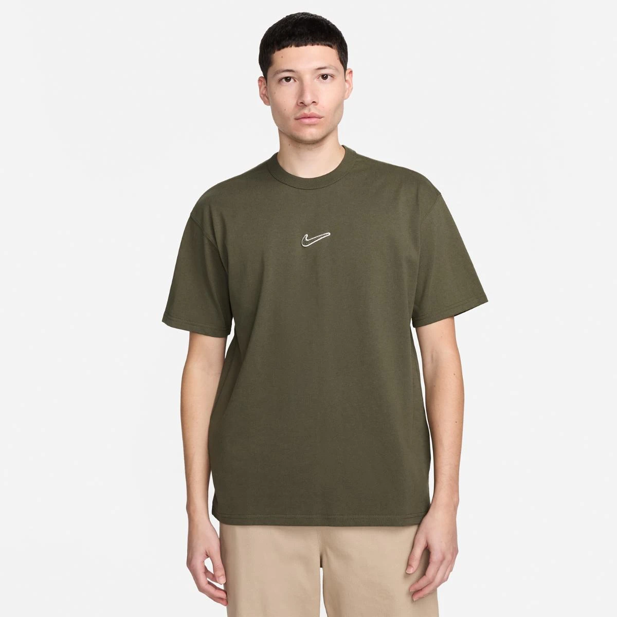 Футболка чоловіча Nike Nsw Tee Prem Essntl Open Olive (FV7726-325) — фото 1