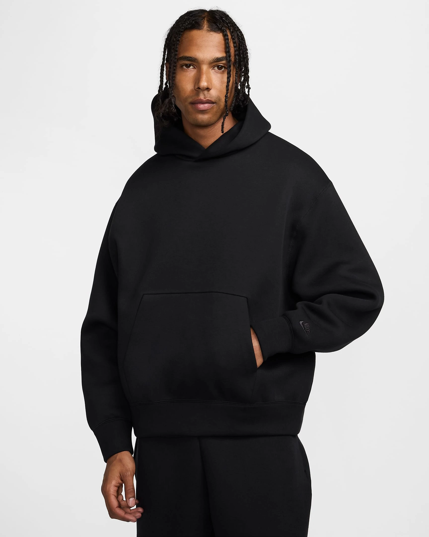 Кофта чоловіча Nike M Tch Flc Hoodie Ri (FZ0744-010) — фото 1
