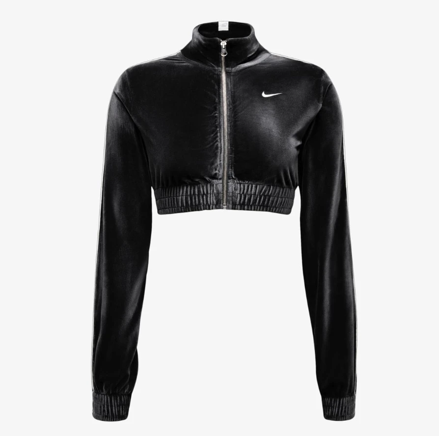 Кофта жіноча Nike W CLLCTN Velour FZ FZ3679-010, S — фото 3