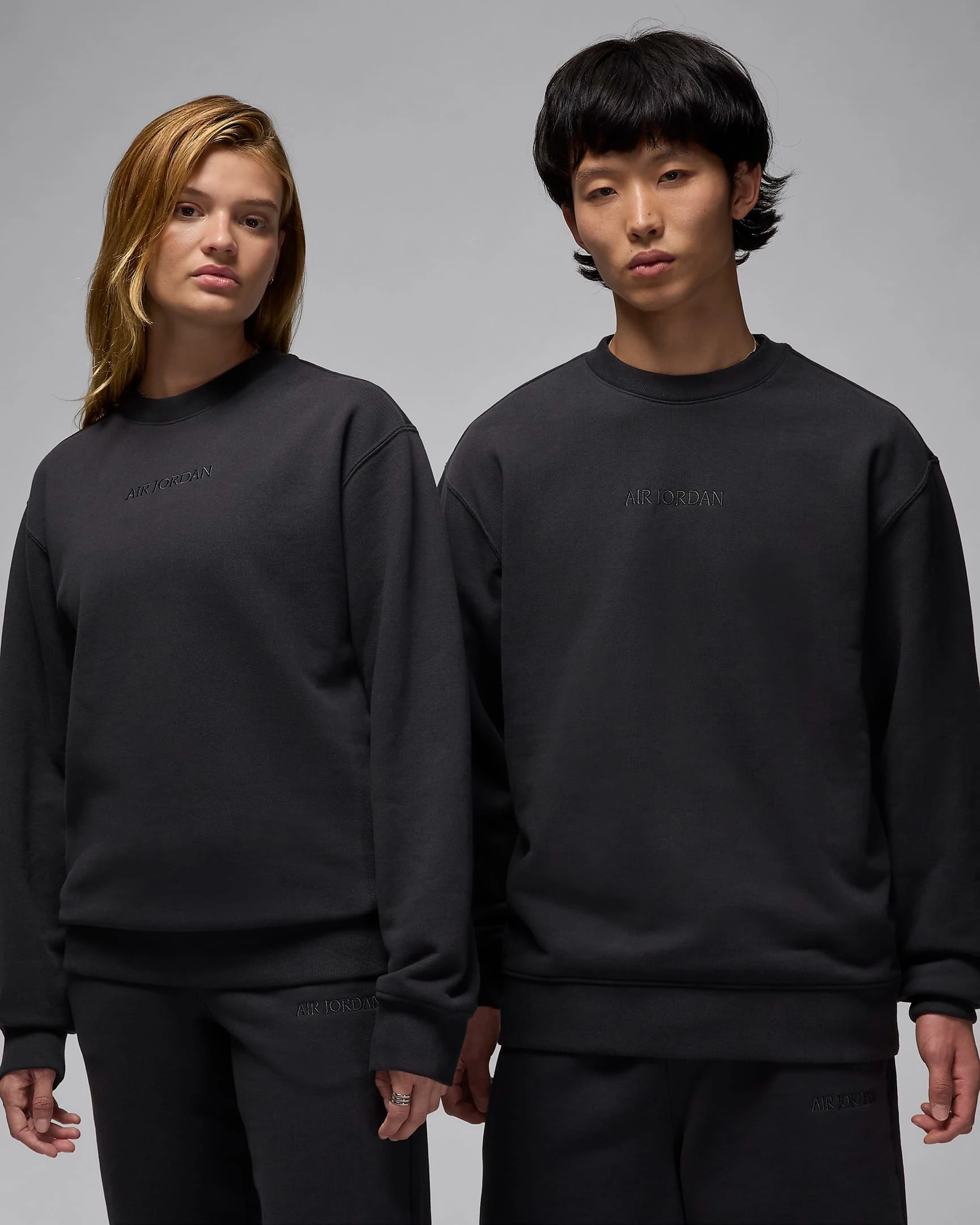 Кофта чоловіча Nike Wordmark Fleece Crewneck Black (FZ3950-045) — фото 1