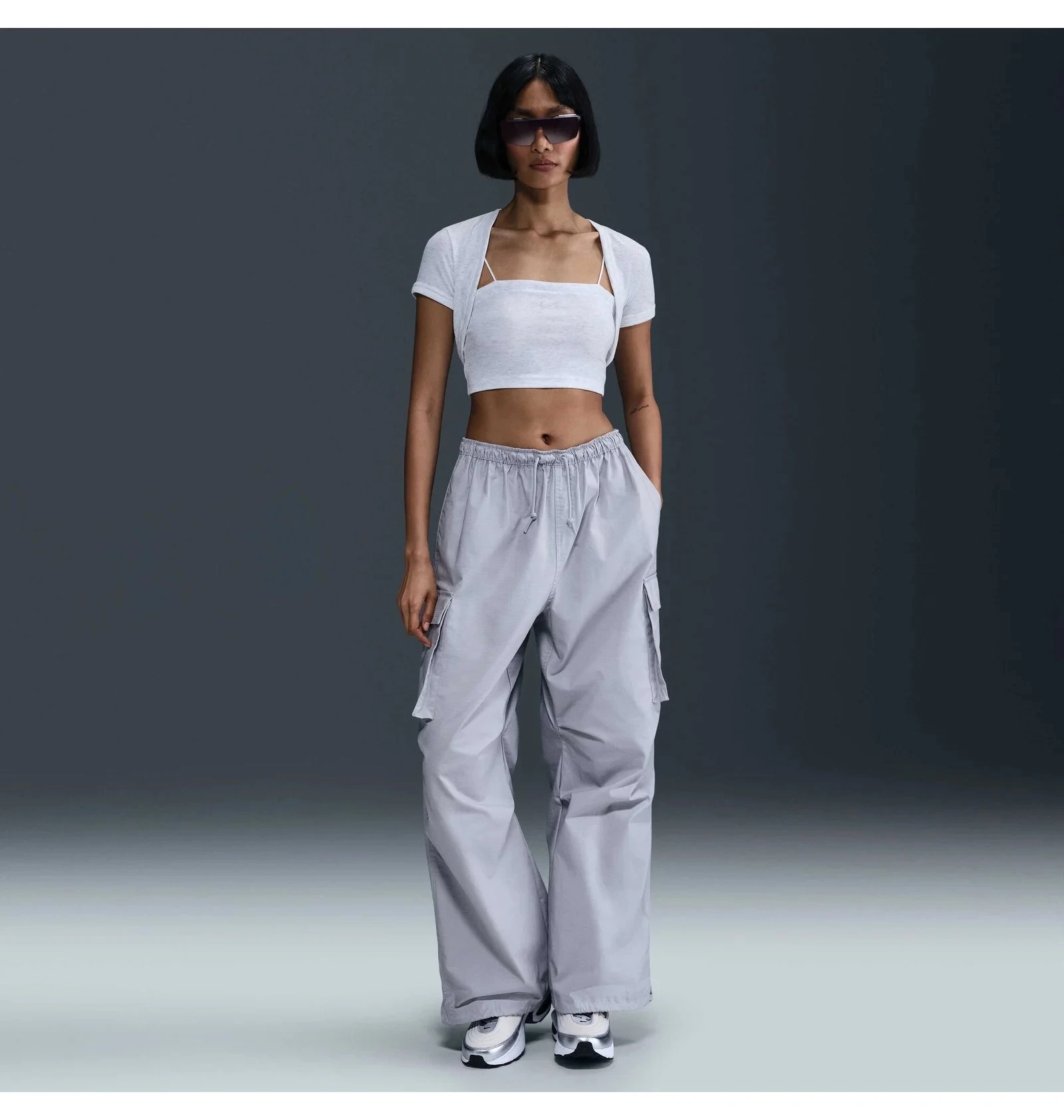 Жіноча футболка NIKE W NSW NK CHLL KNT MRIB 2N1 CRP HJ1299-051, L — фото 6