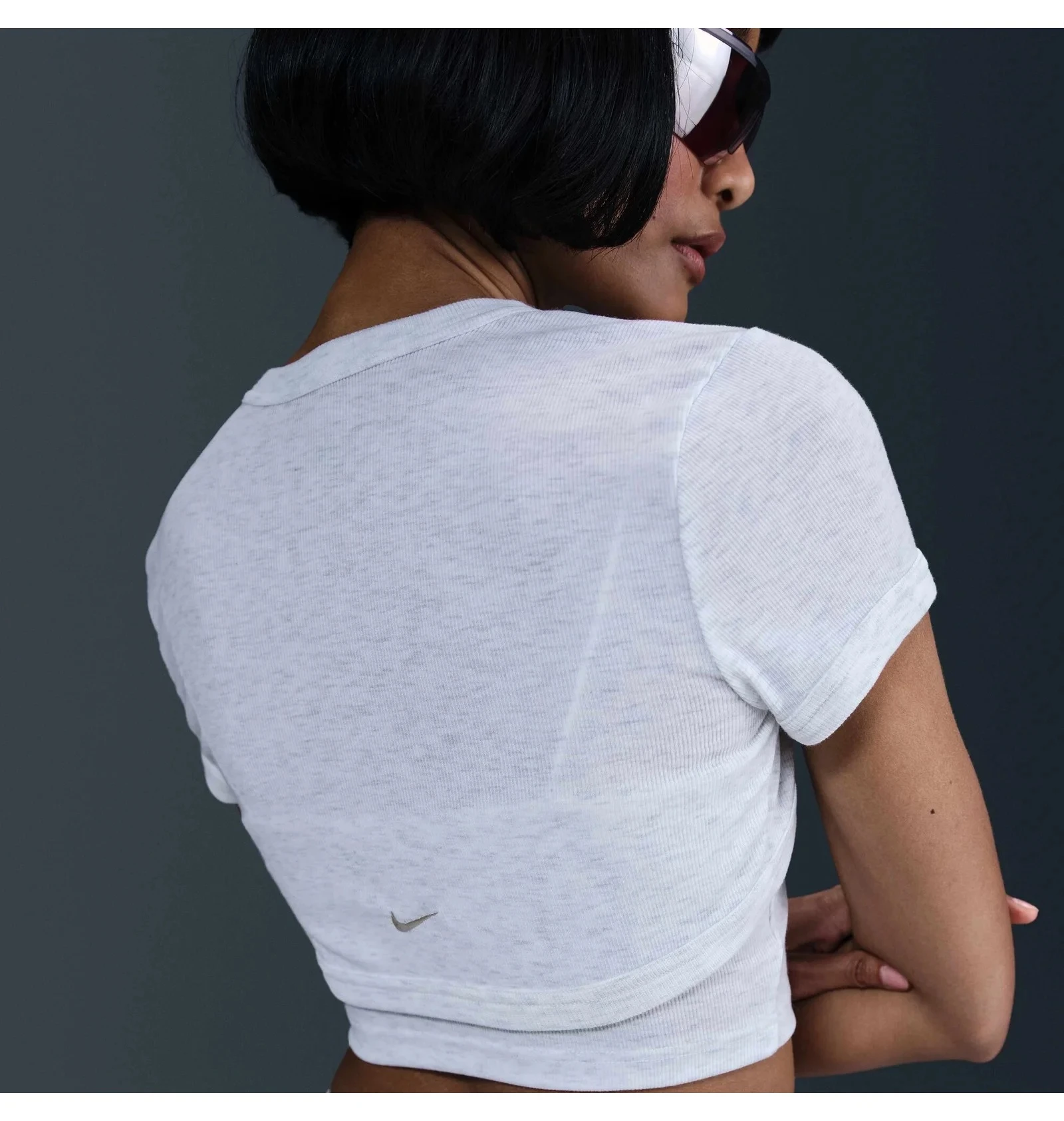 Жіноча футболка NIKE W NSW NK CHLL KNT MRIB 2N1 CRP HJ1299-051, L — фото 7