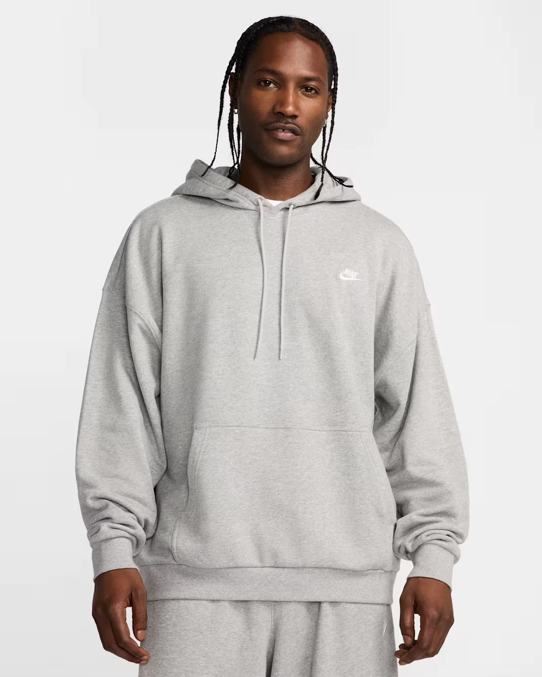 Кофта чоловіча Nike Club Fleece Hoodie French-Terry Grey (HJ1816-063) — фото 1