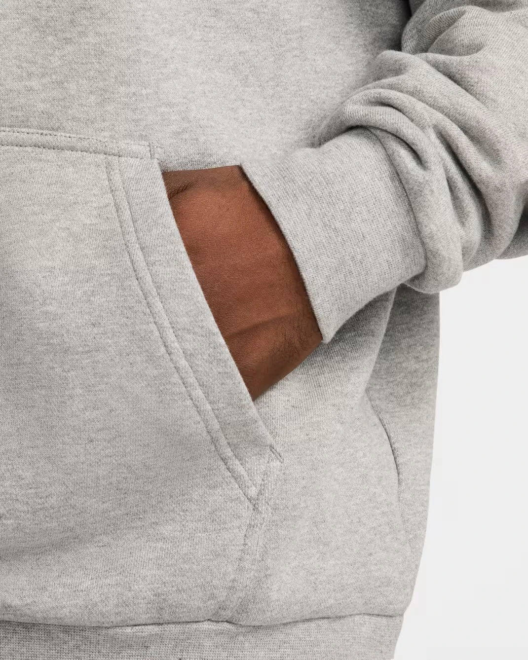 Кофта чоловіча Nike Club Fleece Hoodie French-Terry Grey (HJ1816-063) — фото 6