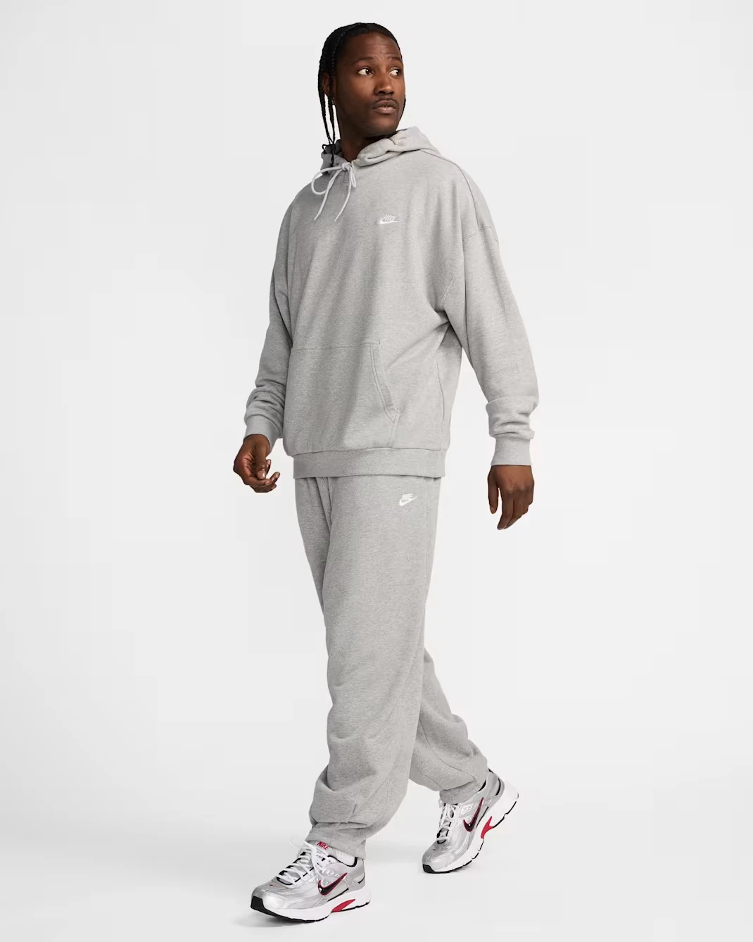 Кофта чоловіча Nike Club Fleece Hoodie French-Terry Grey (HJ1816-063) — фото 8
