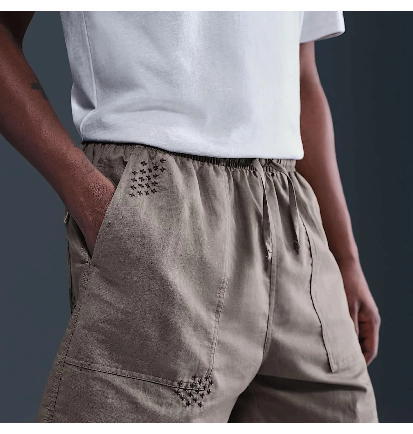 Чоловічі шорти NIKE M NL LINEN LND SHORT SASHIKO HJ2978-289, L — фото 3