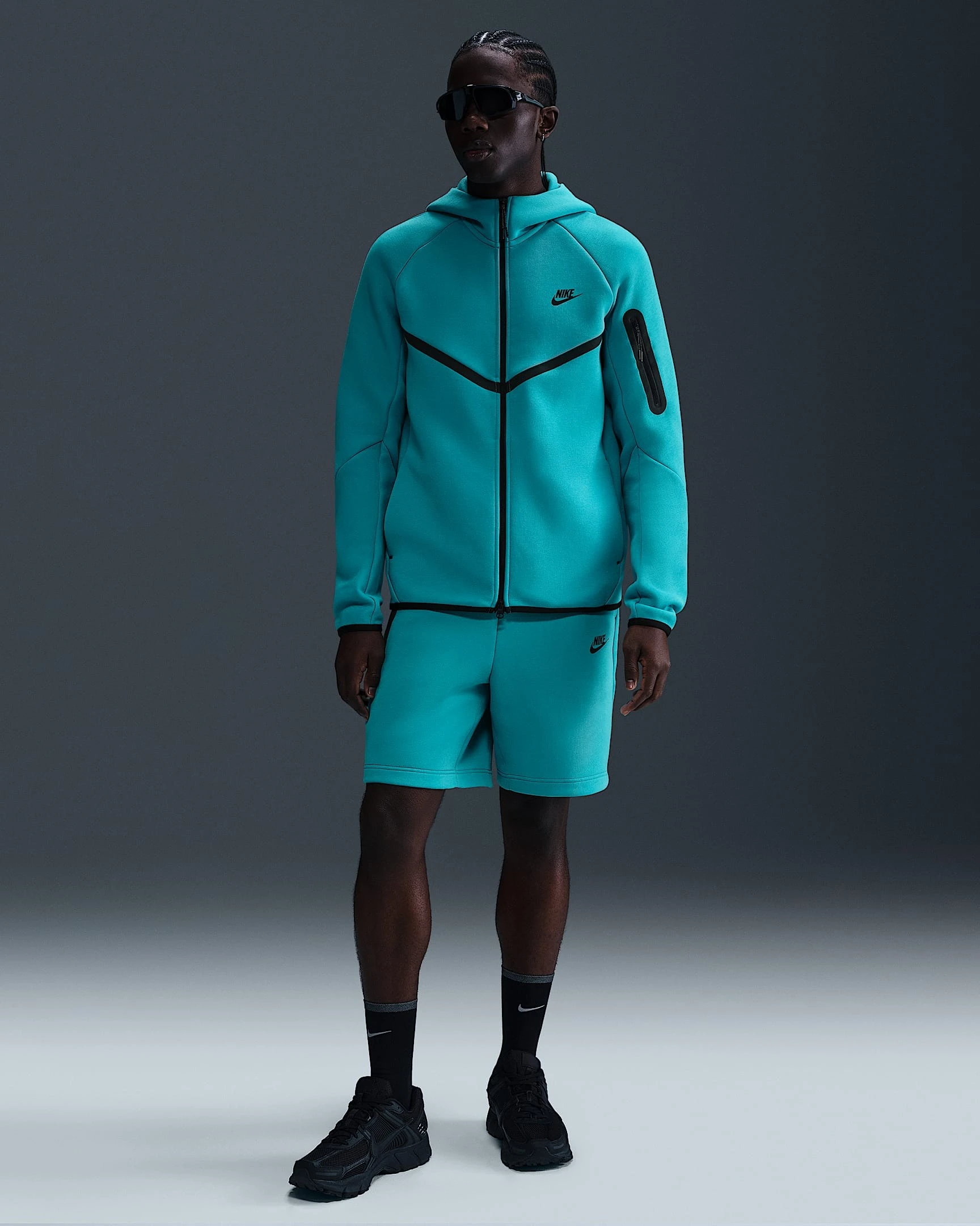 Кофта чоловіча Nike Tech Fl. 2025 Turquoise (HV0949-345) — фото 1