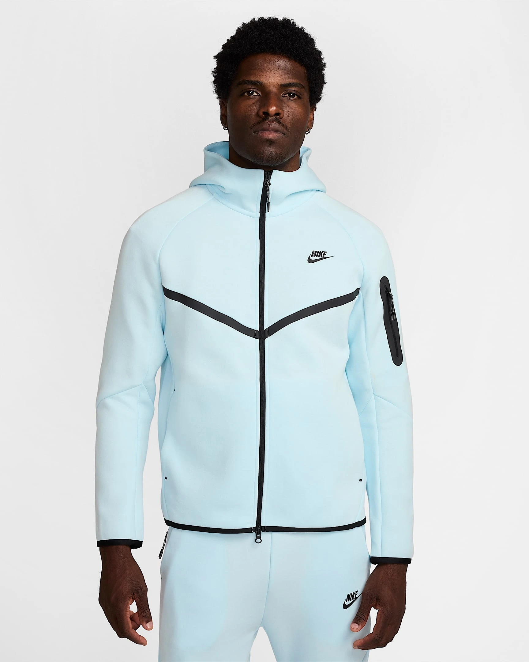 Кофта чоловіча Nike Sportswear Tech Fleece Light Blue (HV0949-474) — фото 1