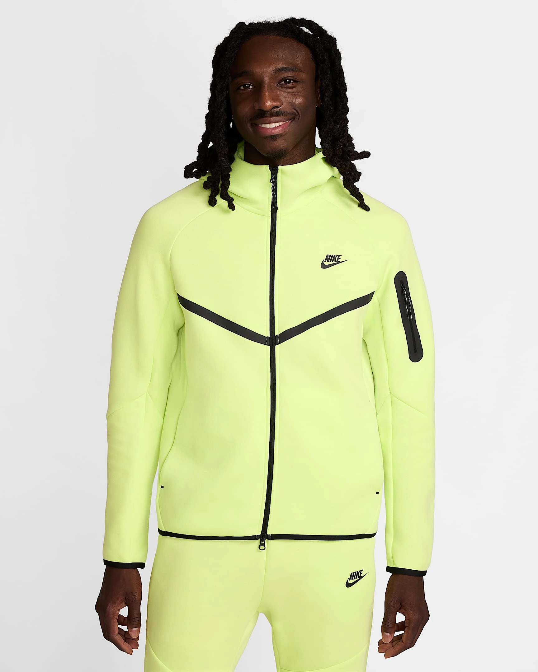 Кофта чоловіча Nike Tech Fleece Fz Wr Yellow (HV0949-736) — фото 1