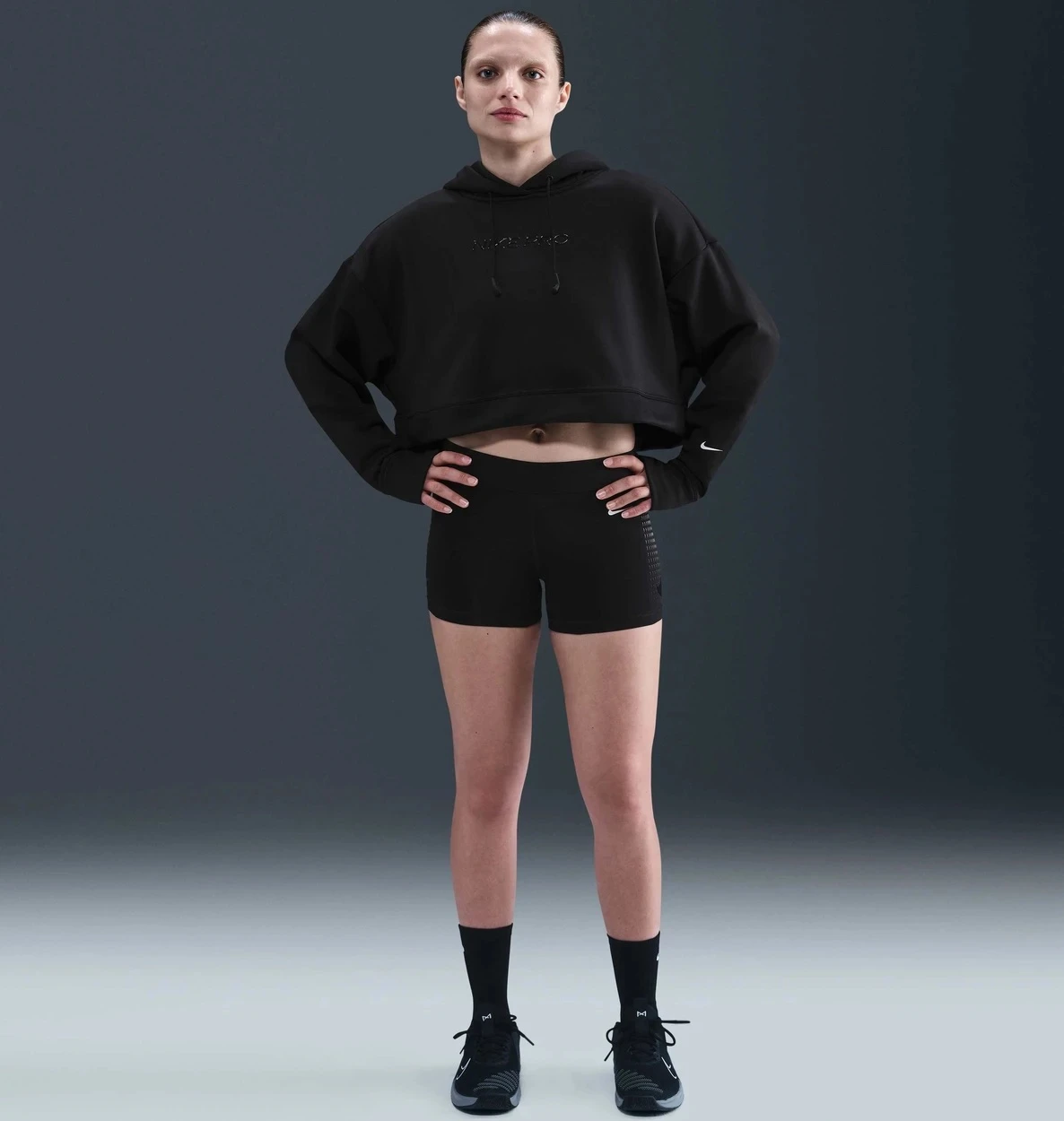 Толстовка жіноча NIKE W NP TF FLC HOODIE GG GRX HV3600-010, M — фото 3