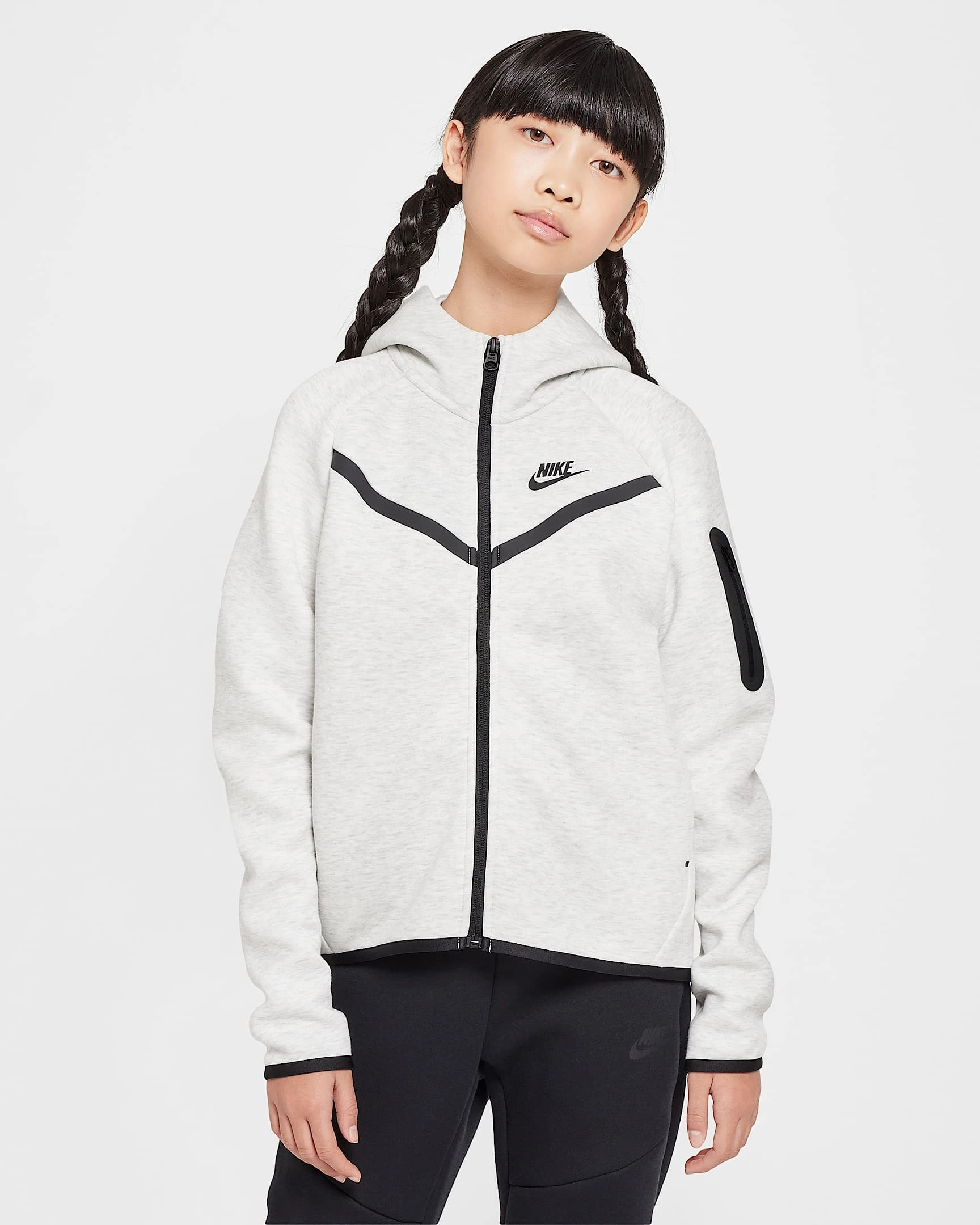 Светр дитячий Nike Sportsweartech Fleece Grey (HV8695-013) — фото 1