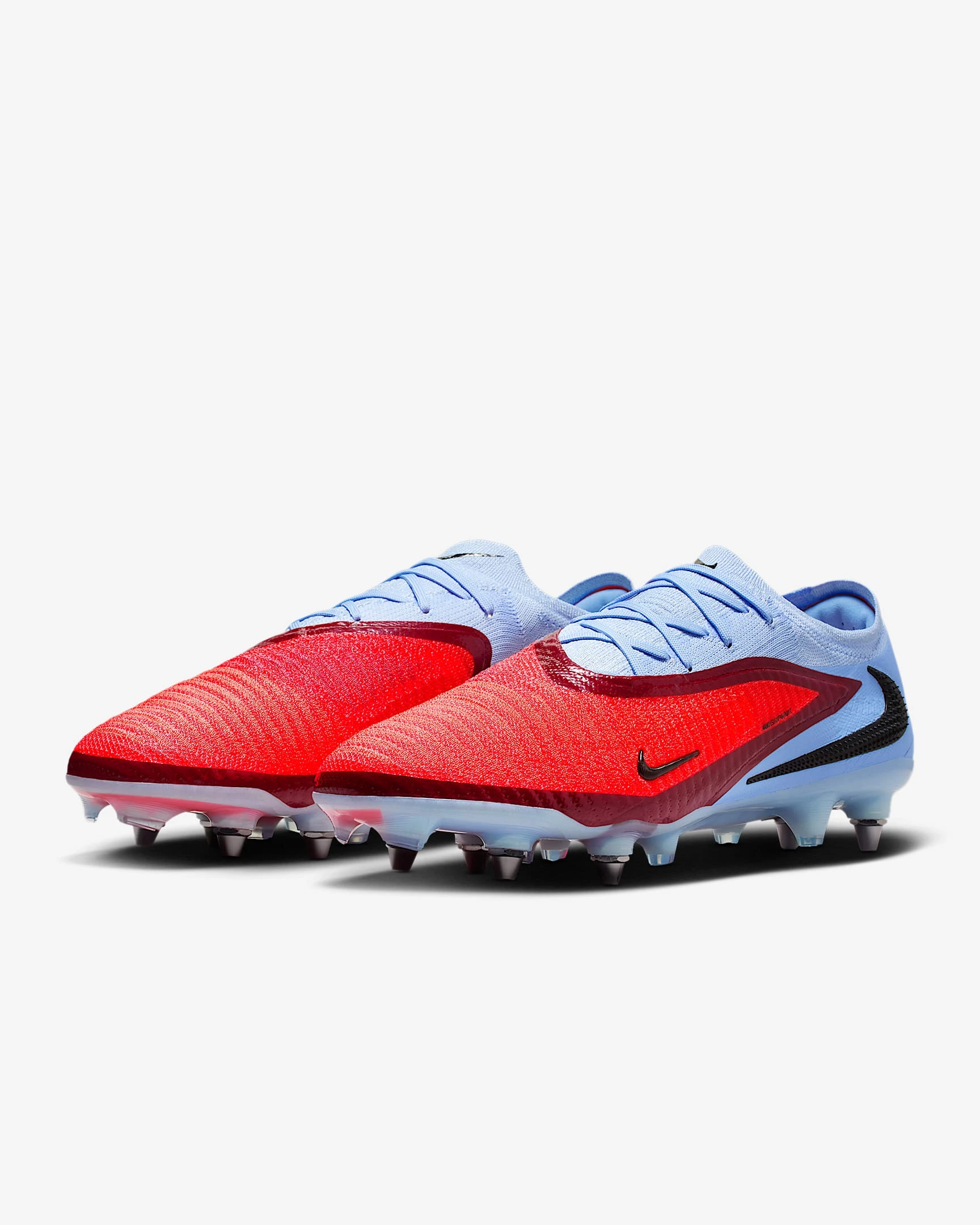 Бутси унісекс Nike Phantom 6 Low Elite Sg-Pro Red/Light Blue (HV8988-400) — фото 1