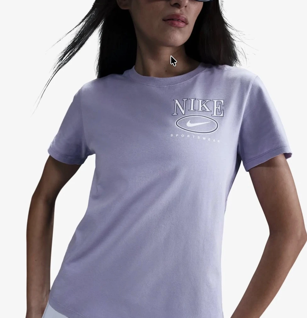 Футболка жіноча Nike Sportswear Club Short-Sleeve T-Shirt (IB2447-533) — фото 1
