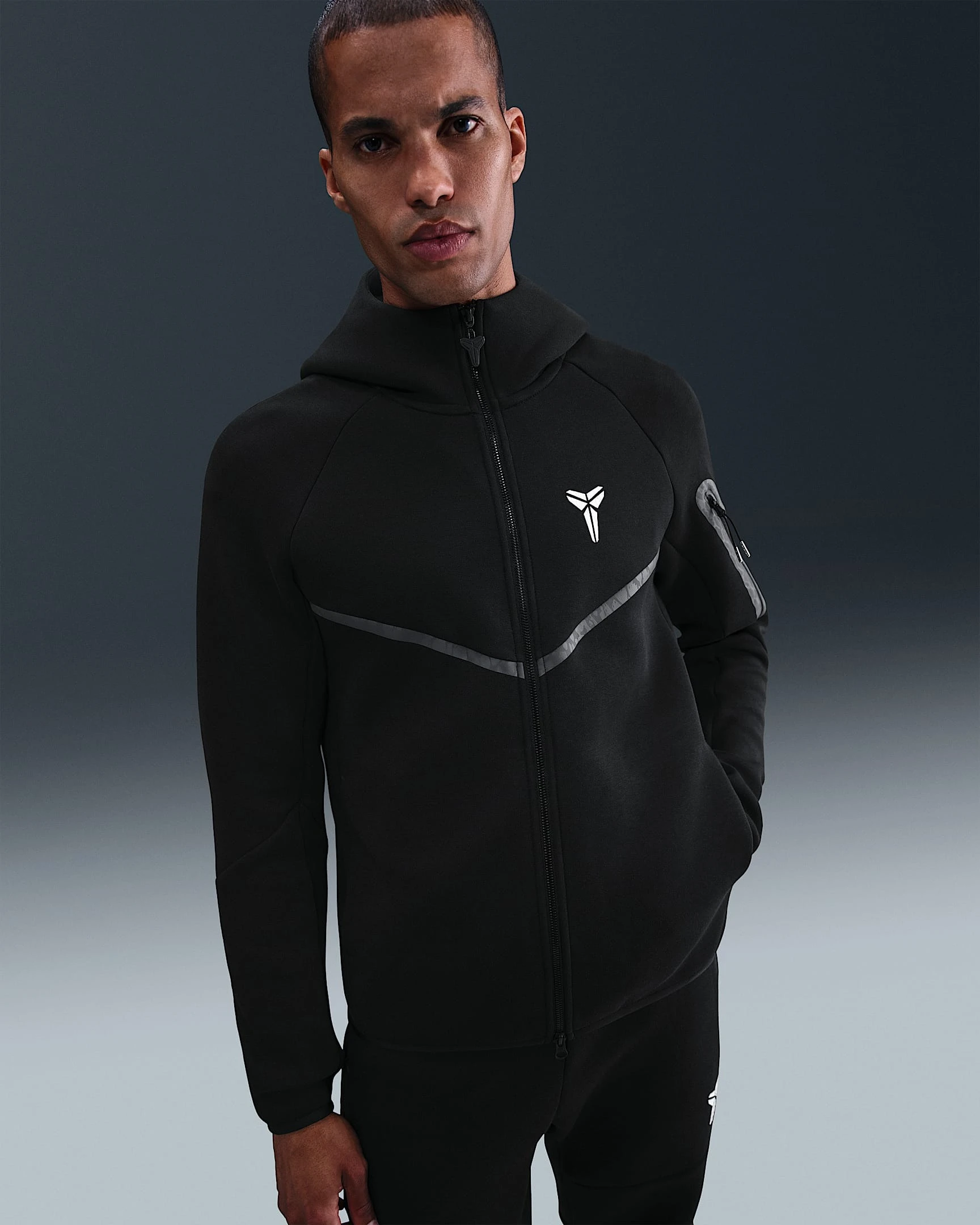Кофта чоловіча Nike Kobe Sportswear Tech Fleece Black (IB2713-010) — фото 1