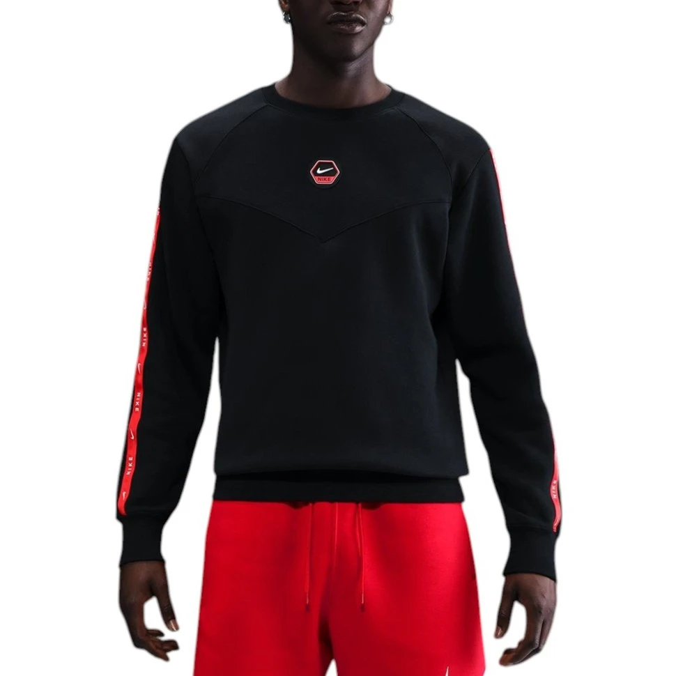 Кофта чоловіча Nike Nsw Cs Crew Flc Bb Black (IH4286-010) — фото 1