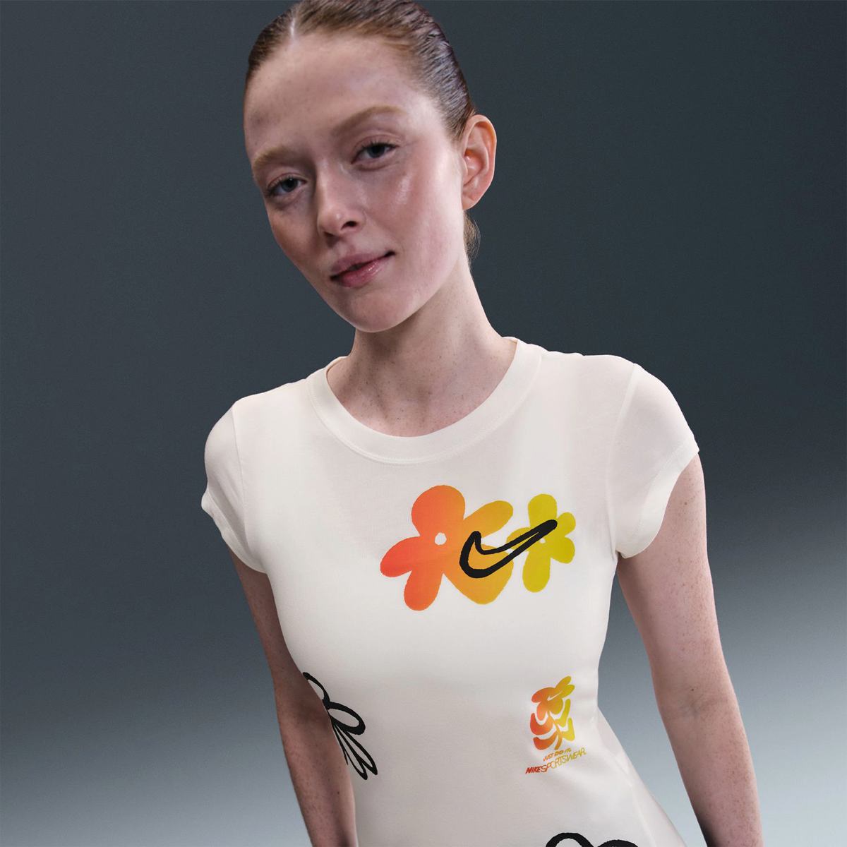 Футболка жіноча NIKE W NSW SS TEE BABY GRX SPD IH8476-100, L — фото 3