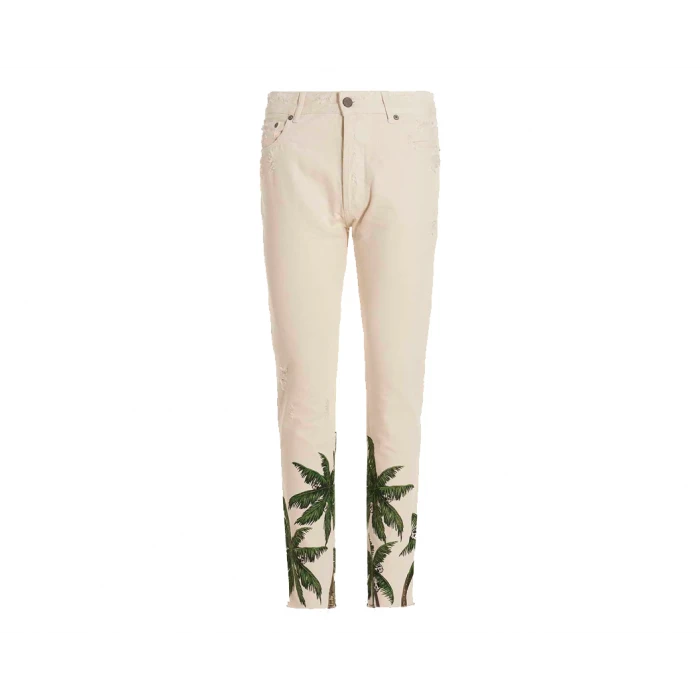 Брюки чоловічі Palm Angels Palm Printed Distressed Jeans (PMYA033S23DEN014-0355) — фото 2