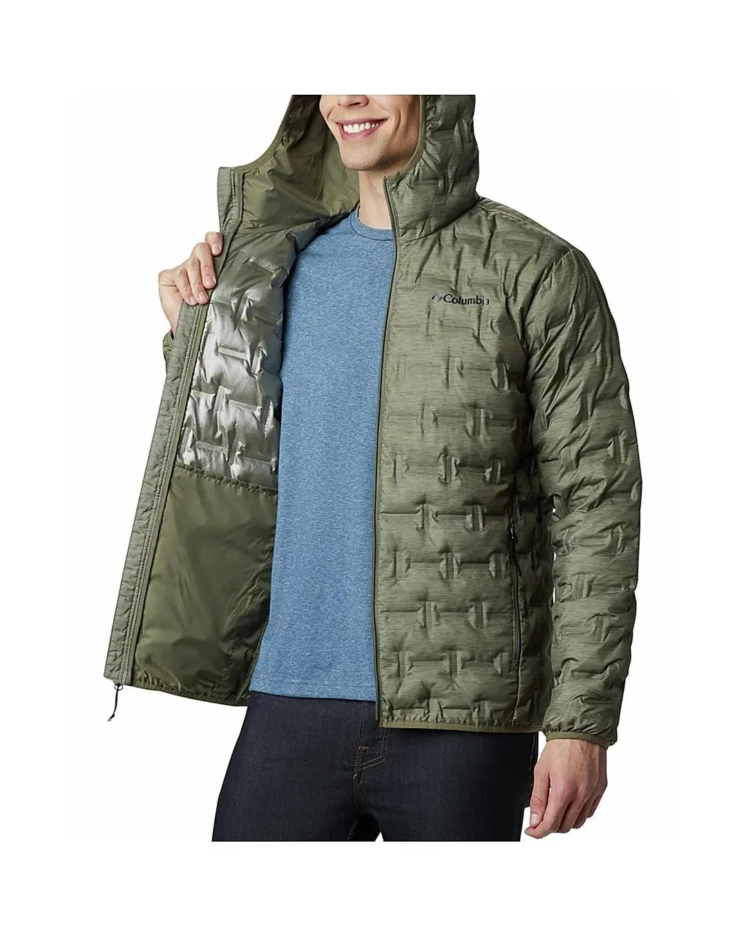 Оригінальний чоловічий пуховик Columbia Delta Ridge Down Hooded Jacket — фото 3