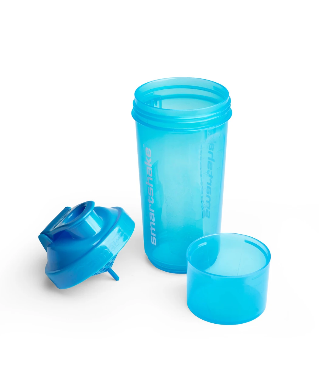 Шейкер спортивний SmartShake Slim 500ml Neon Blue — фото 2