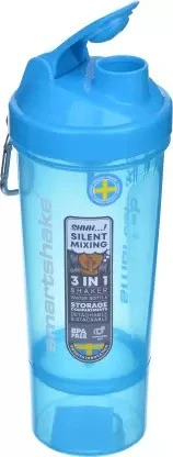 Шейкер спортивний SmartShake Slim 500ml Neon Blue — фото 3