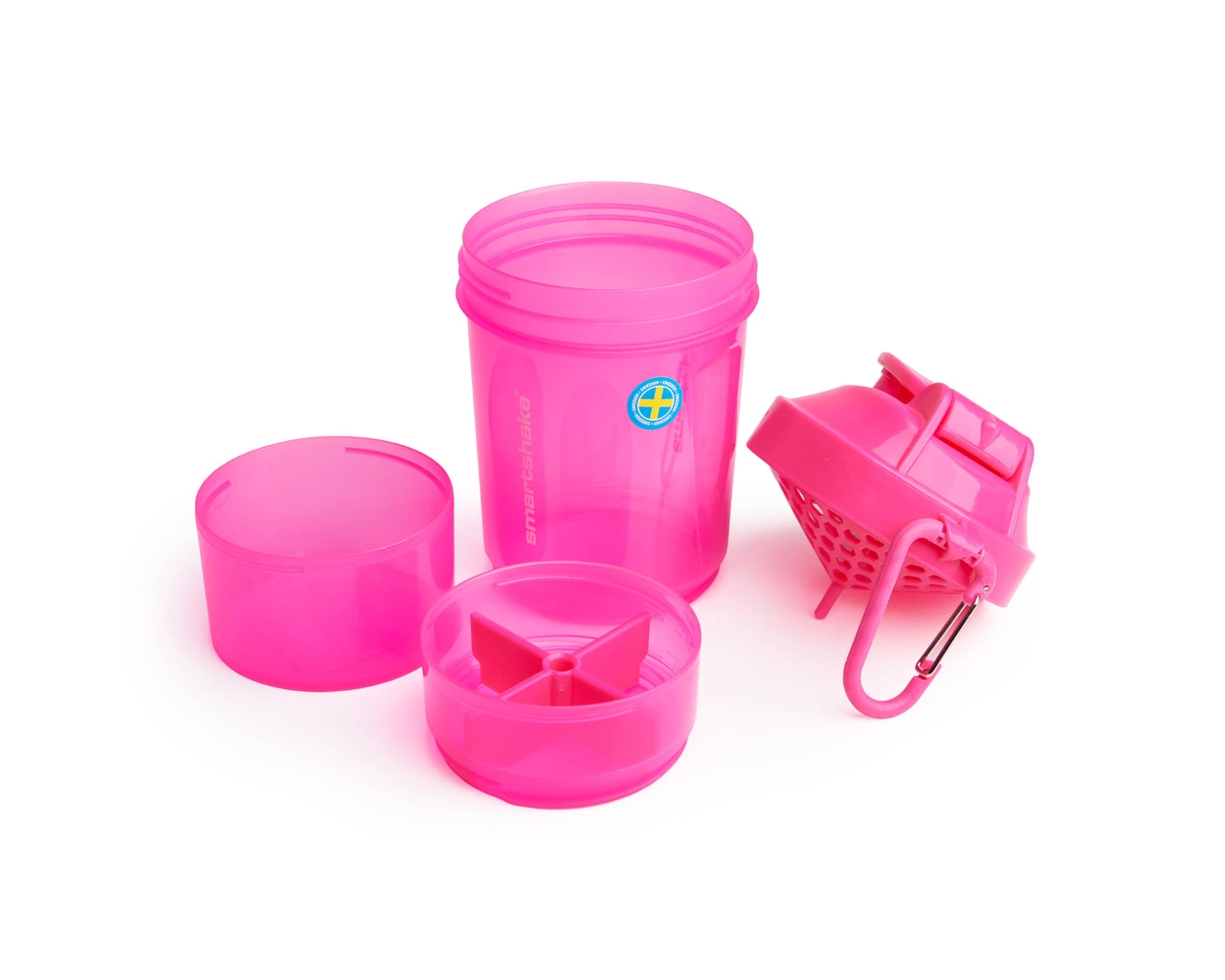 Шейкер спортивний SmartShake Original2GO 600ml Neon Pink — фото 2