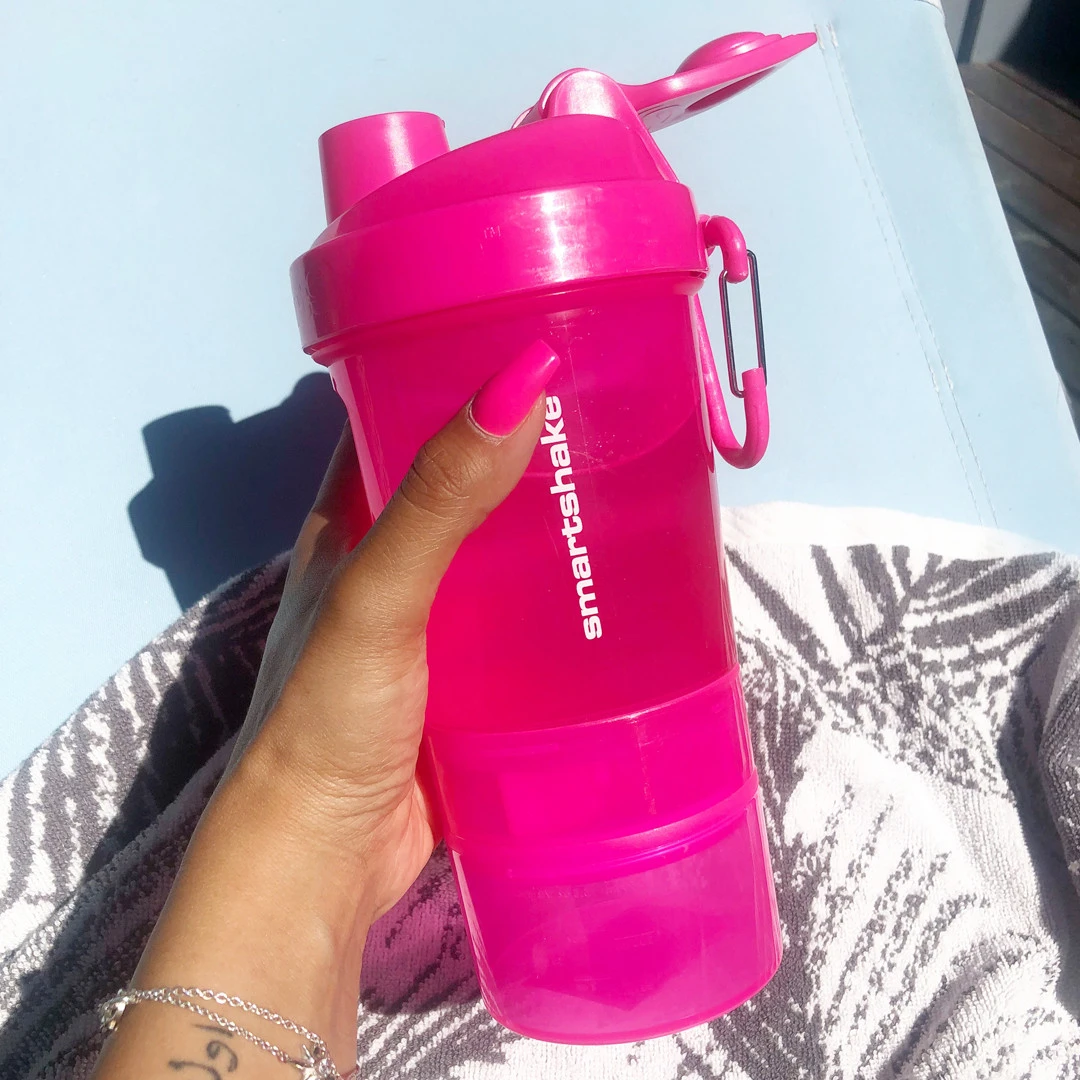 Шейкер спортивний SmartShake Original2GO 600ml Neon Pink — фото 4