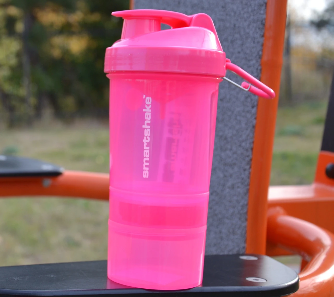 Шейкер спортивний SmartShake Original2GO 600ml Neon Pink — фото 7