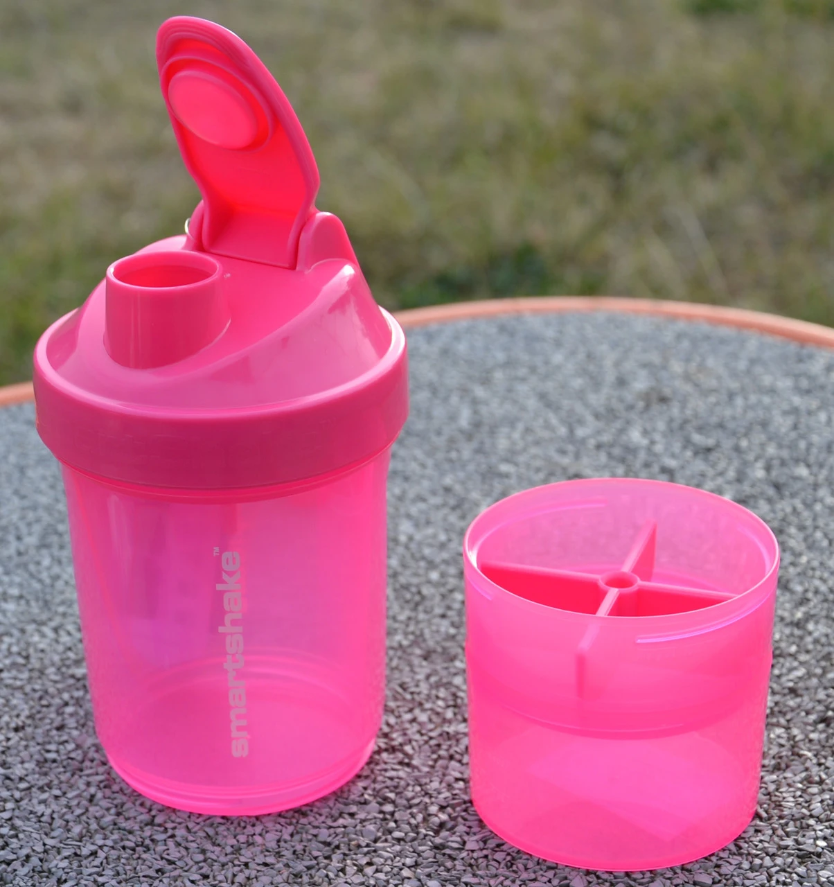 Шейкер спортивний SmartShake Original2GO 600ml Neon Pink — фото 8
