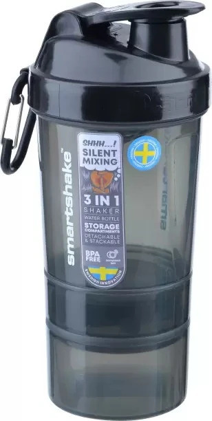 Шейкер спортивний SmartShake Original2GO 600ml Dark Gray — фото 3