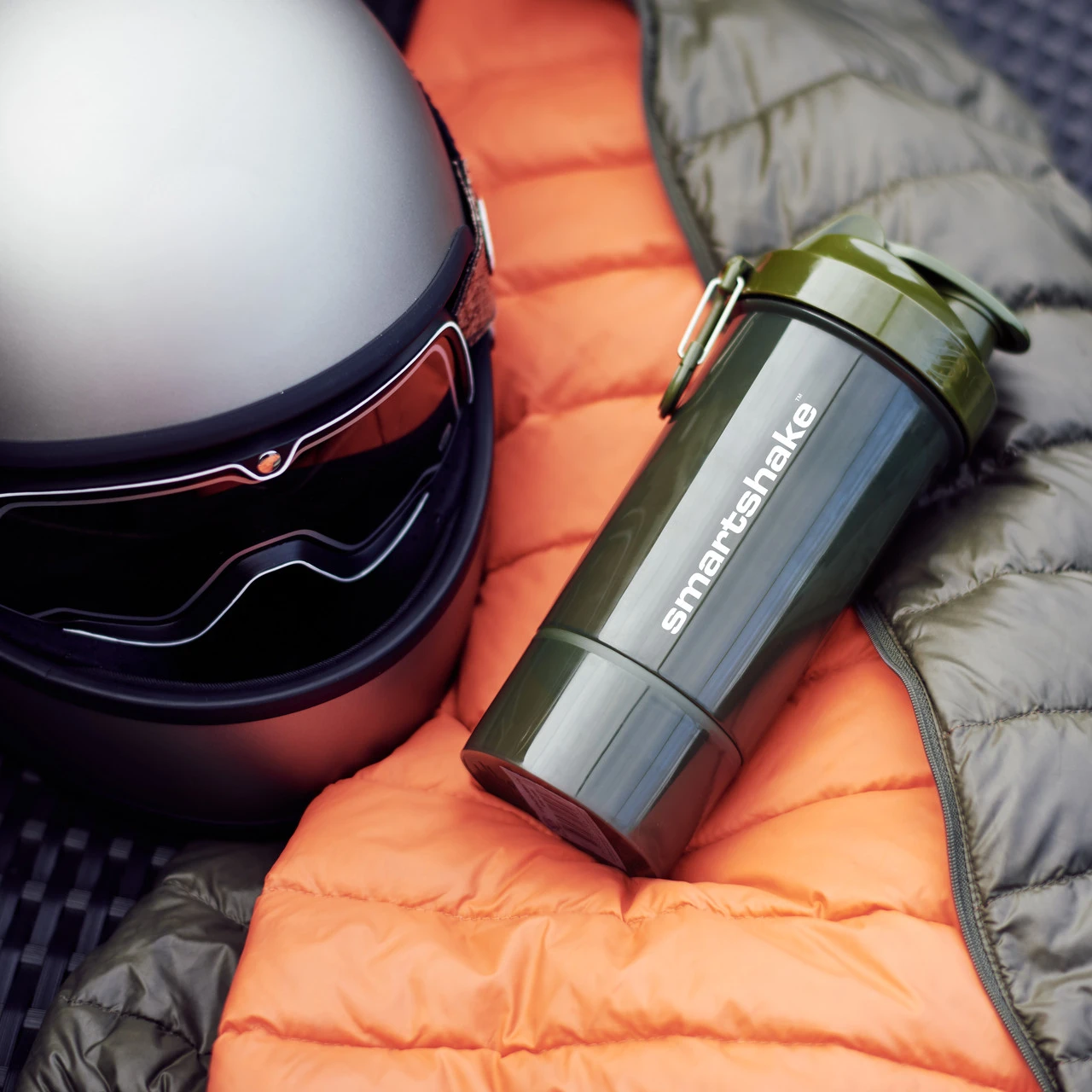 Шейкер спортивний SmartShake Original2GO One 800ml Army Green — фото 5