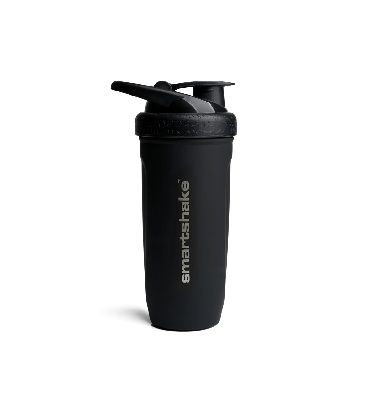 Шейкер спортивний SmartShake металевий Reforce Stainless Steel 30oz/900ml Black — фото 2