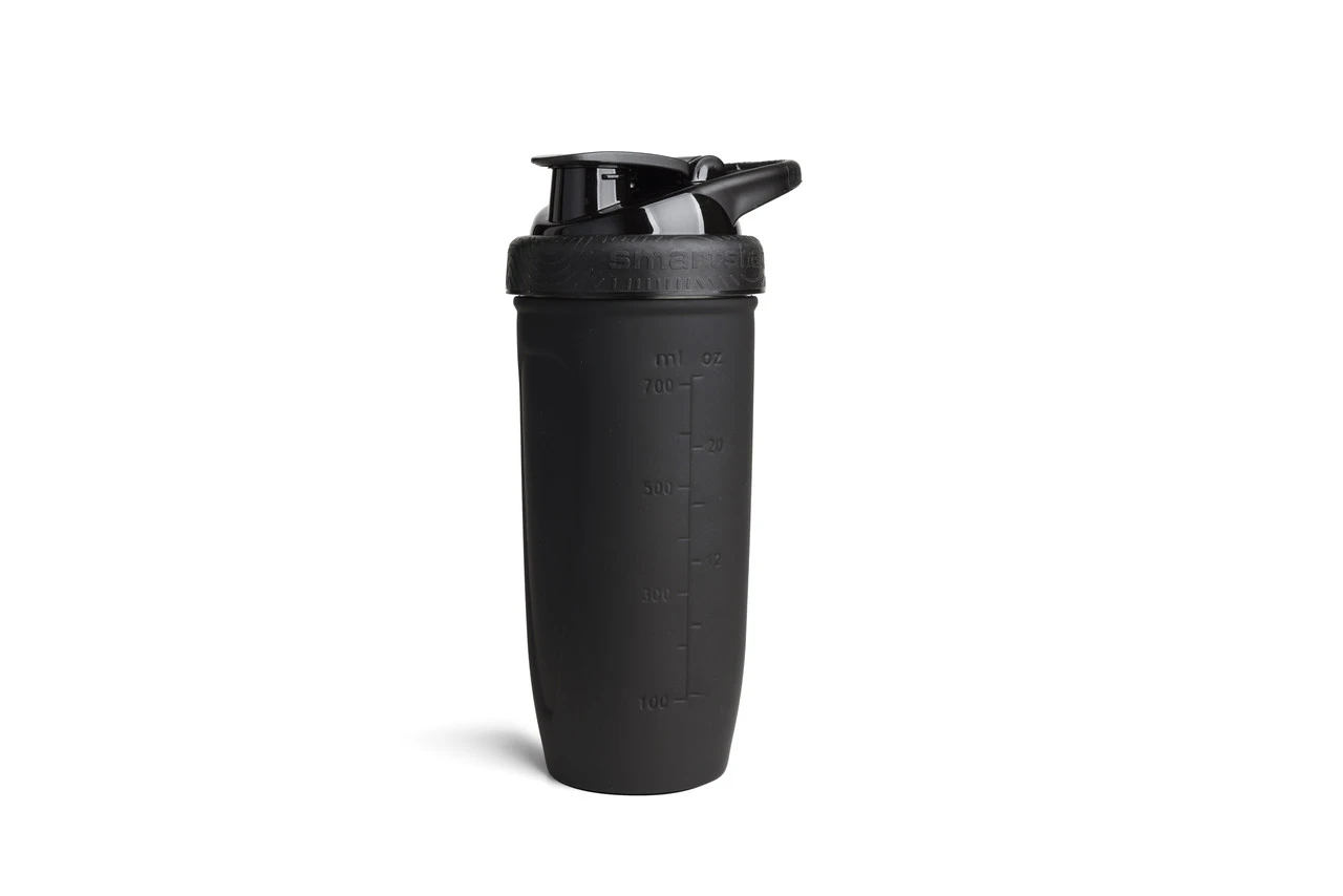 Шейкер спортивний SmartShake металевий Reforce Stainless Steel 30oz/900ml Black — фото 3