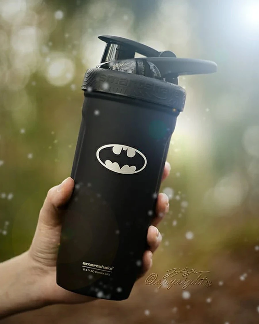 Шейкер спортивний SmartShake Reforce 900ml DC Batman Logo — фото 6