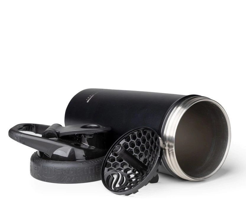 Шейкер спортивний SmartShake металевий Insulated Steel 750ml Black — фото 2
