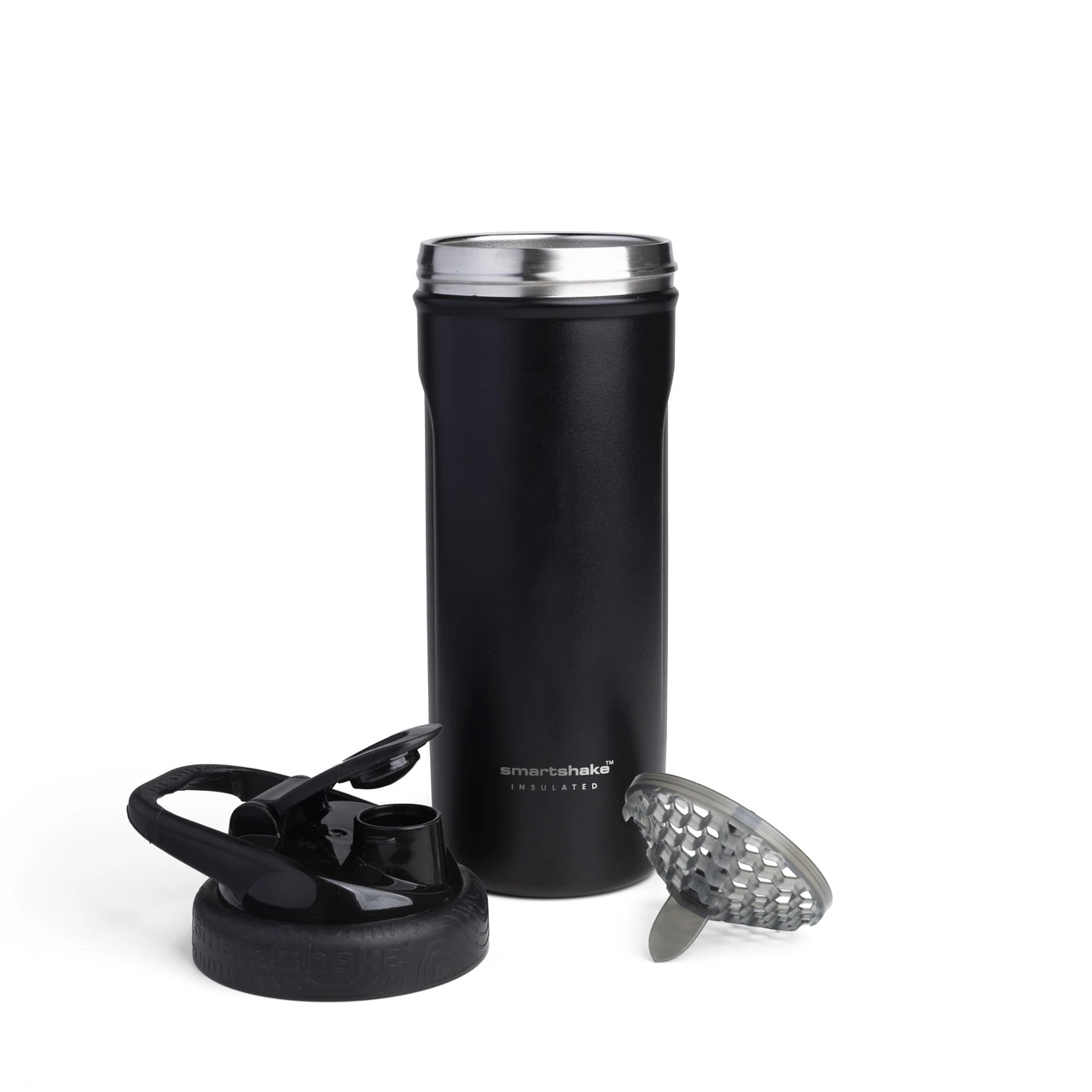 Шейкер спортивний SmartShake металевий Insulated Steel 750ml Black — фото 3